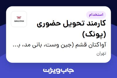 استخدام کارمند تحویل حضوری (پونک) - خانم در آواکتان قشم (جین وست، بانی مد، بالکافه، دیجی واش و ...)