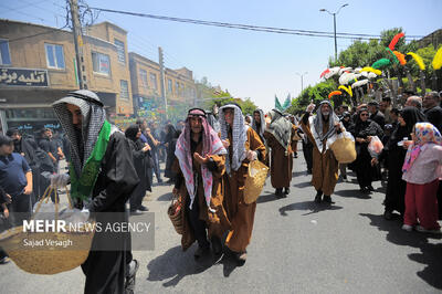کاروان نمادین طایفه بنی اسد در همدان