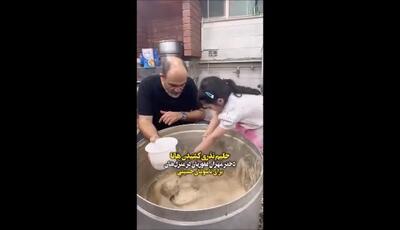 حلیم نذری کشیدن «هانا» دختر مهران غفوریان برای پدرش