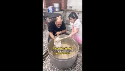 حلیم نذری کشیدن «هانا» دختر مهران غفوریان برای پدرش