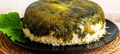 طرز تهیه ته دیگ با کاهو و کلم ، ترد و مجلسی