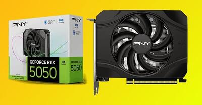 کوچک‌ترین RTX 5050 جهان از PNY رسید؛ کارت گرافیک ۱۵ سانتی‌متری برای کیس‌های کوچک