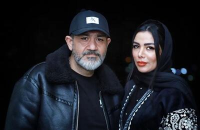مهران غفوریان کنار همسرش؛ آقای بازیگر چقدر عاشقه خانومشه + عکس