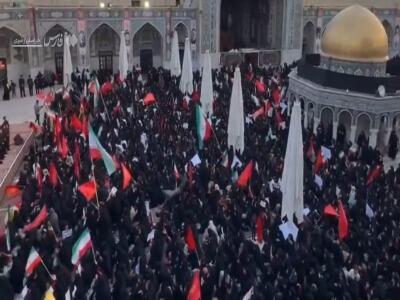 اجتماع بانوان مشهدی با یاد زینب کبری(س) و برای دفاع از ایران