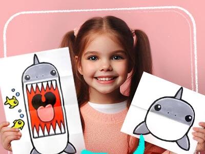 نقاشی هیولای کدوی سورپرایز