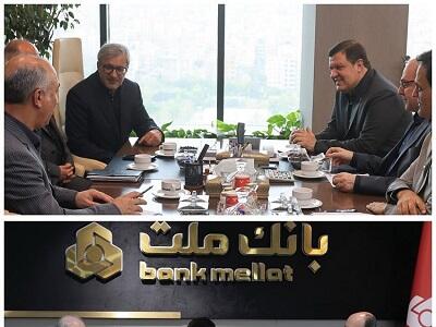 دیدار و گفت وگوی مدیرعامل بانک ملت و مدیران عامل دو خودروساز بزرگ کشور با محوریت رونق تولید و اشتغال