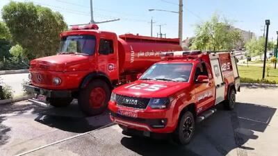 افزایش ۲ خودروی جدید به ناوگان آتش‌نشانی سنندج