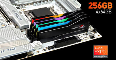 کیت‌های حافظه DDR5 با ظرفیت بالا از G.SKILL برای پلتفرم‌های اینتل و AMD عرضه شد