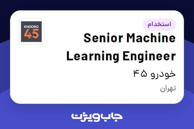 استخدام Senior Machine Learning Engineer در خودرو 45