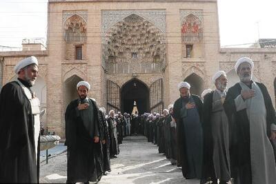 عزاداری هیئت روحانیون در مسجد ملااسماعیل یزد