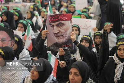 برگزاری مراسم هم‌عهدی بانوان فارسی با شهیدان راه قدس و مقاومت