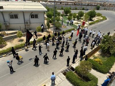 برگزاری مراسم سوگواری ایام محرم و گرامیداشت شهدای کشور در شرکت توسعه پلیمر پادجم