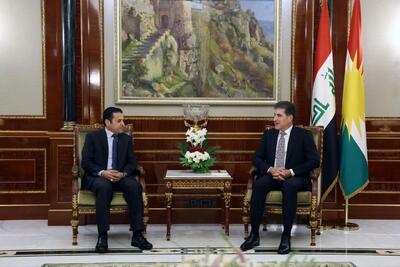 «نچیروان بارزانی» و «قاسم الاعرجی» حفظ ثبات و امنیت در مرزها را بررسی کردند