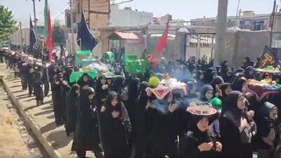 برگزاری آیینی با قدمت ۱۲۱ سال در روستای تکه نهاوند + فیلم