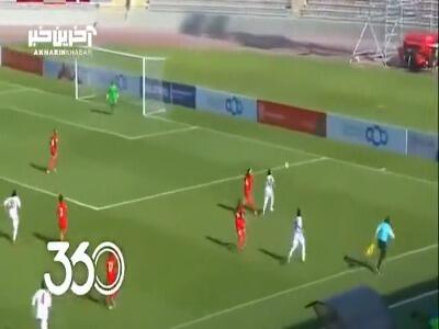گل دوم تیم فوتبال بانوان ایران به سنگاپور توسط