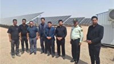 برق تولیدی اولین نیروگاه خورشیدی ندوشن وارد مدار شد