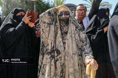 تصویری از عزاداری سنتی قبیله بنی اسد در کربلا
