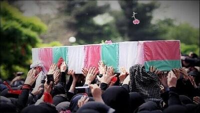 پیکر مطهر شهید  امیرحسین خادمی  در نظرآباد تشییع و به خاک سپرده شد