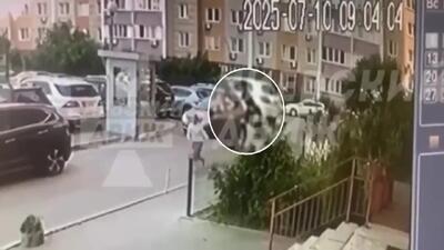 فیلم لحظه ترور سرهنگ اطلاعاتی اوکراین در مرکز کی‌یف