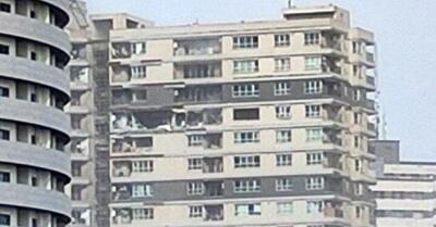 تصاویر حادثه انفجار گاز در یکی از طبقات برج پامچال چیتگر