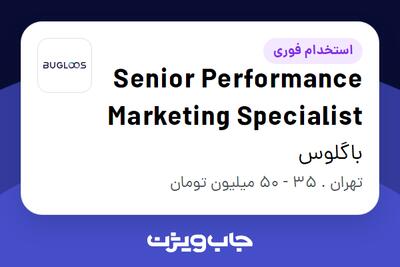 استخدام Senior Performance Marketing Specialist در باگلوس