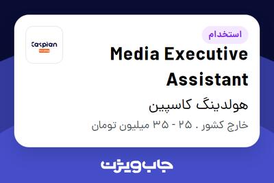 استخدام Media Executive Assistant در هولدینگ کاسپین