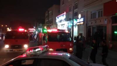 آتش‌سوزی انبار افق کوروش در بلوار جمهوری مهار شد