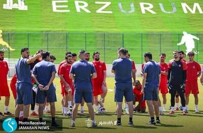 اولین تمرین پرسپولیسی ها زیر نظر وحید هاشمیان