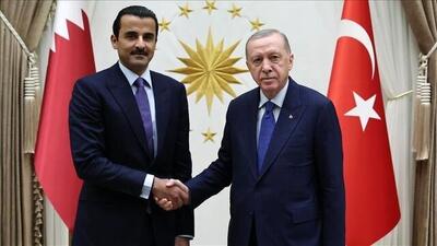 رایزنی امیر قطر و اردوغان درباره تحولات منطقه‌