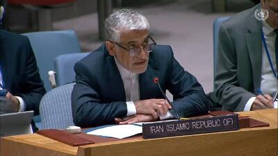 سفیر ایران در سازمان ملل: جنایات اسرائیل، مصداق جنایت علیه بشریت است