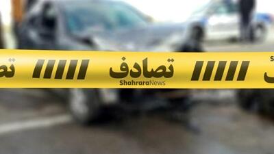 تصادف کامیون و سمند ۵ نفر را راهی بیمارستان کرد