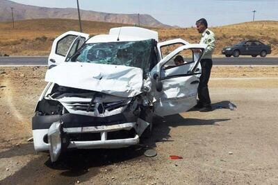 تصادف در جاده نورآباد _ نهاوند هشت کشته و زخمی برجا گذاشت