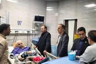 بستری امامعلی حبیبی نابغه کشتی مازندران و جهان در بیمارستان