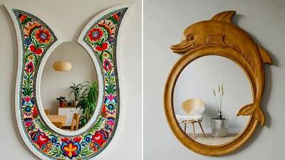 خانه‌ ای شیک با آینه دیواری سنتی مدرن؛ 15 مدل دیدنی