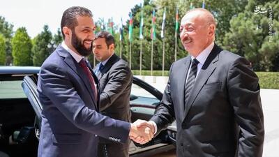 تصاویر دیدار جولانی و علی اف در باکو