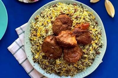 طرز تهیه لوبیا پلوی شیرازی