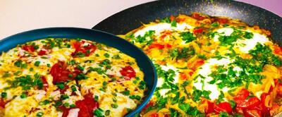 نیمرو فوری و خوشمزه آموزش دو مدل صبحانه سریع / طرز تهیه مرحله به مرحله نیمرو