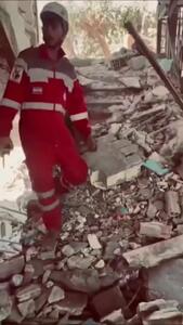 ببینید؛ مهارت «راشا»؛ سگ جستجو و نجات هلال احمر