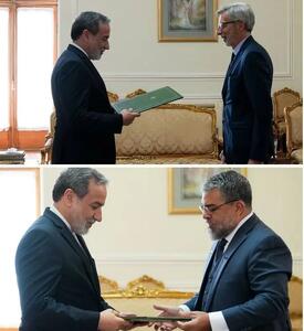 سفرای جدید فرانسه و برزیل استوارنامه خود را به وزیر خارجه ایران تقدیم کردند