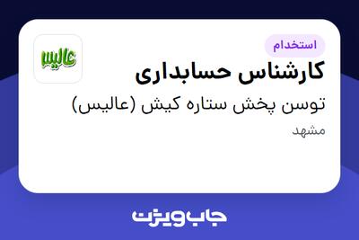 استخدام کارشناس حسابداری در توسن پخش ستاره کیش (عالیس)