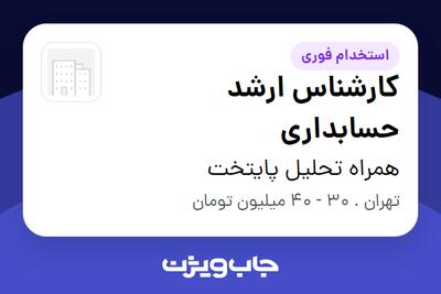 استخدام کارشناس ارشد حسابداری در همراه تحلیل پایتخت