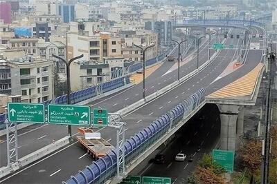 مسیر غرب به شرق تونل نیایش و پل صدر امشب مسدود است