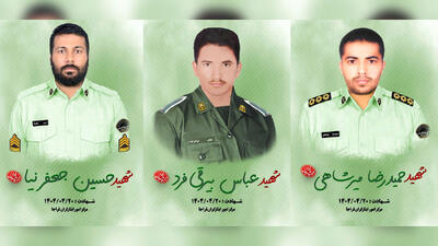 اولین عکس از ماموران شهید پلیس در چابهار / عصر دیروز رخ داد