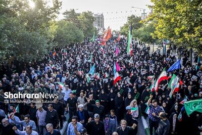 مراسم نودمین سالگرد قیام مسجد گوهرشاد در مشهد برگزار شد