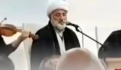 آواز جگرسوز؛ آوازخوانی یک روحانی در کنار یک ویولن نواز
