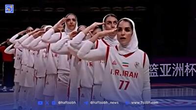 سلام نظامی تیم ملی بسکتبال زنان پیش از اولین مسابقه دیویژین B آسیا