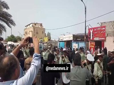 تشیبع پیکر سرباز شهید وطن در بندرعباس