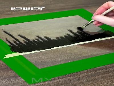 روح تازه جنگل در قاب نقاشی