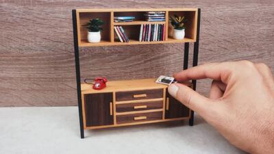 ایده های خلاقانه برای ساخت مبلمان مینیاتوری ساده و خاص برای خانه عروسکی