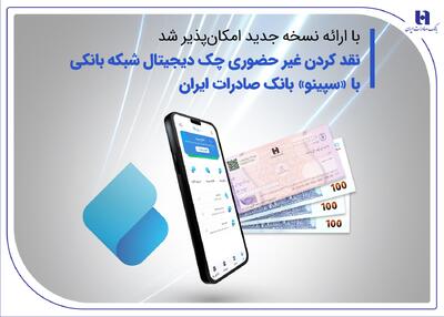 نقدکردن غیرحضوری چک دیجیتال شبکه بانکی با «سپینو» بانک صادرات ایران | اقتصاد24